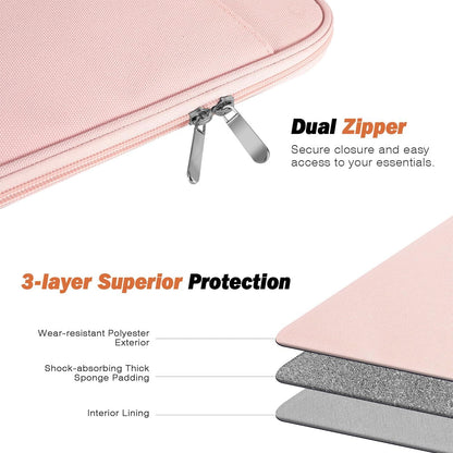 MoKo 9-11 Inch Tablet Sleeve Case, Fits New 11inch iPad Air M4/Pro M5, iPad A16 11", i-Pad 10/9/8/7th/Air 5/4th 10.9"/10.2", Tab S9/S8 11", Protective Bag Carrying Case with Pocket, Dark Gray
