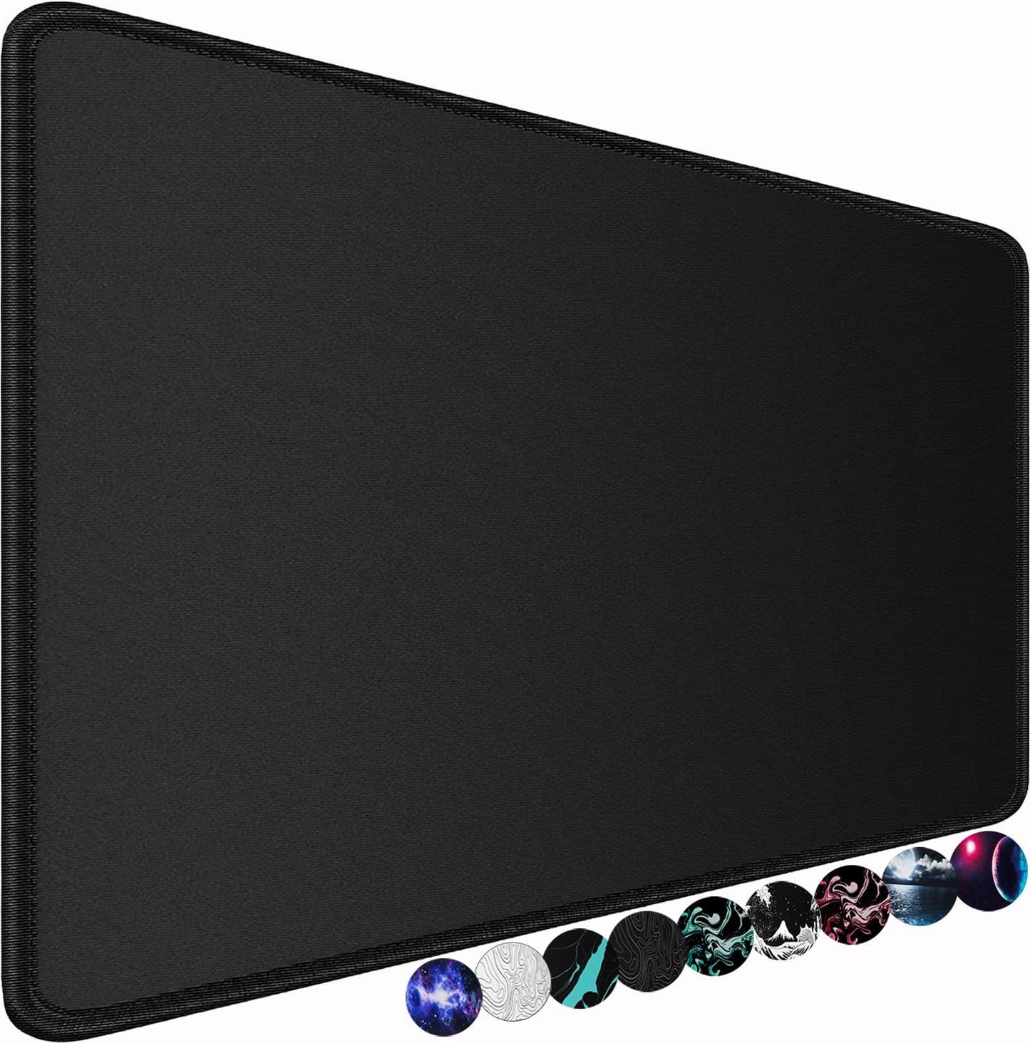 Large Gaming Mouse Pad, 31.5x15.7 inch Large Extended Computer Keyboard Mouse Mat, Water Resist Non-Slip Mousepad Rubber Base Long XXL Desk Mouse Pad for Work & Gaming, Office & Home, Black