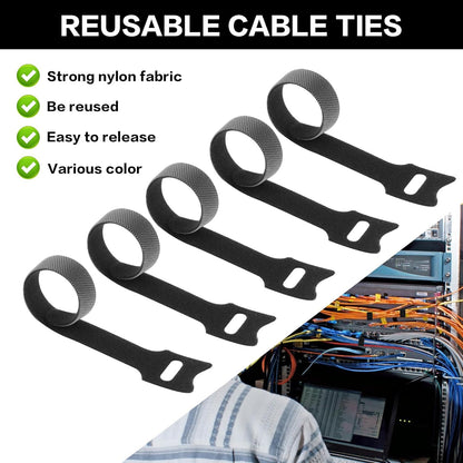 25 Pcs Silicone Cable Ties, Reusable Cable Straps Wire Organizer, Cable Management Cord Organizer for Fastening Earphone Phone Charger Home Office Desk Kitchen Appliances Cable Cords Wires