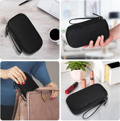 Universal Cable Organizer - Electronics Accessories Bag for Charger, Phone, Memory Cards & Travel Gadgets (Black)