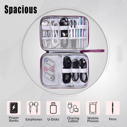 CILLA Electronics Organizer Travel, Travel Cord Organizer Case, Compact Electronics Accessories Bag for Cable, Cord, Charger, Phone