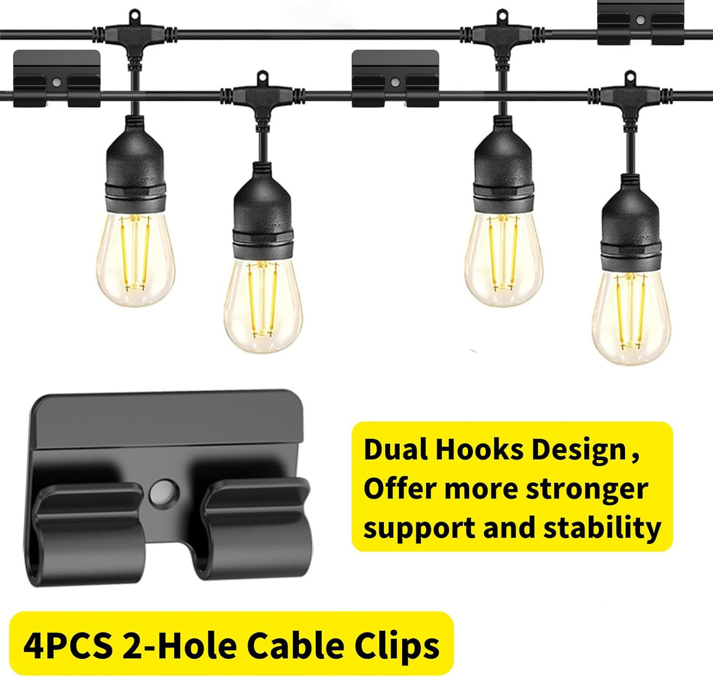 [313Pcs] Cable Management Kit, 67 Adhesive Cable Clips, Topavatop Desk Cord Organizer, 22 Reusable Cable Strap, 4 Cable Sleeve Split, 200 Nylon Cable Zip Ties with 20 Mounts for TV Office Home, White
