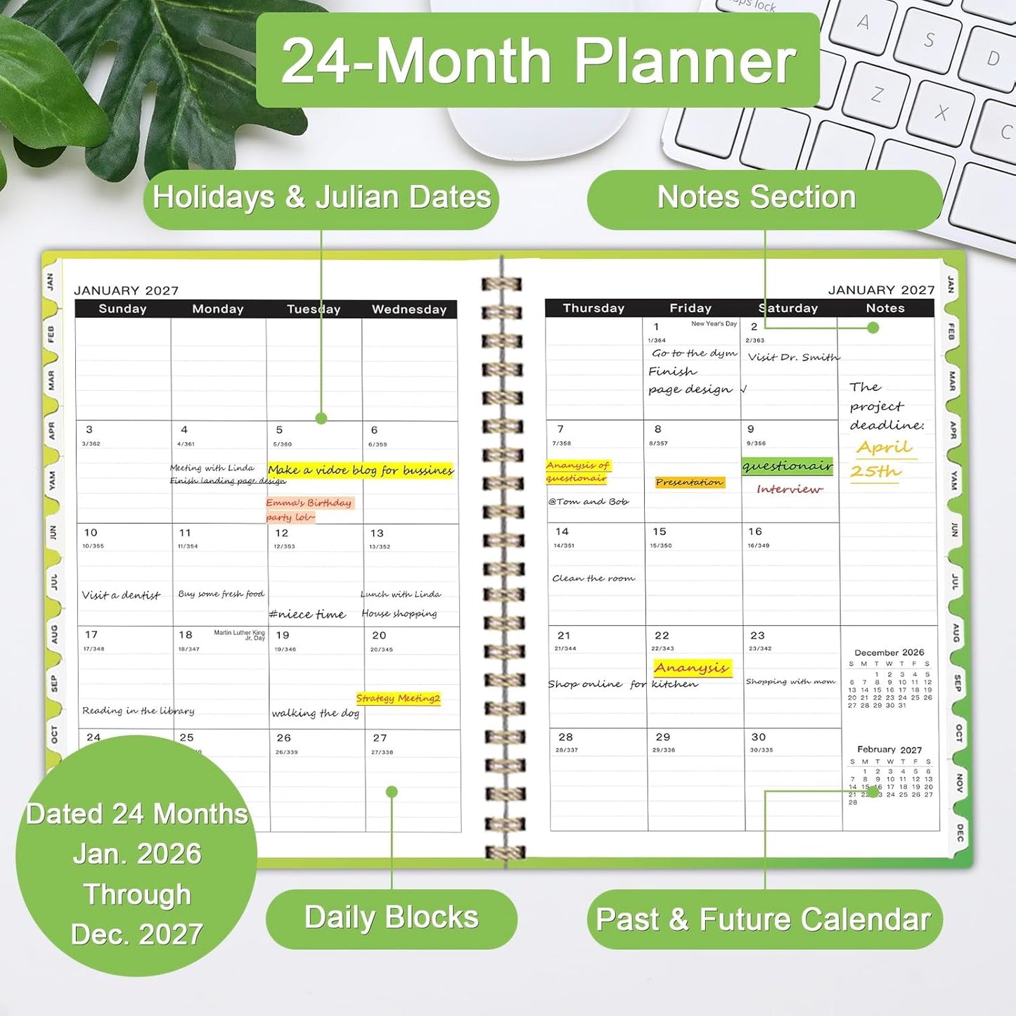 Ymumuda Weekly To Do List Notepad - Daily To Do List Undated 52 - Week Sheets, 8.5x11" Weekly Goal Notebook, Habit Tracker Journal, Excellent for Student School Work Personal Productivity Organizer