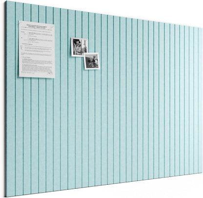 Bumusty Large Cork Board Alternative-48 x 36" Felt Bulletin Board Tiles, with 30 Pushpins, 70 Adhesive Tabs, Fine-Stripe 12-Pack, Cork Boards for Office Push Pin Board Felt Board-Oatmeal