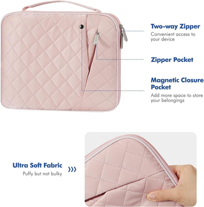 MoKo 9-11 Inch Tablet Sleeve Carrying Case with Handle, Padded Protective Travel Bag for New 11-inch iPad Air 4 2026/Pro M5/ A16, iPad 10th/Air 5/4th 10.9, i-Pad 9/8th 10.2,Tab S9/S8 11, Black