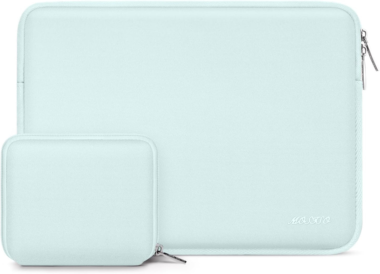MOSISO Laptop Case 13.3 inch, 13-13.3 inch Laptop Sleeve Bag Compatible with MacBook Air/Pro 13/Pro 14 M5 M4 M3 M2 M1, HP Dell ASUS Lenovo, Neoprene Computer Sleeve Bag with Small Case, Baby Pink - Colors B