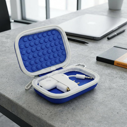 Wireless Bluetooth Adapter Case Compact Protective Storage for AirFly SE/Pro 2/Pro for Avantree Relay Premium Airplane Transmitter Receiver Travel & Home Organizer Pouch, White (Box Only)