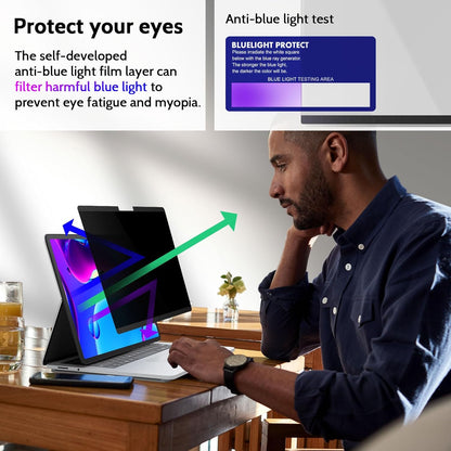 Peslv Magnetic Privacy Screen for Surface Laptop 6/5/4/3/2/1 13.5 Inch, Removable Anti Blue Light Glare Filter, Black Security Private Apy Block Protector