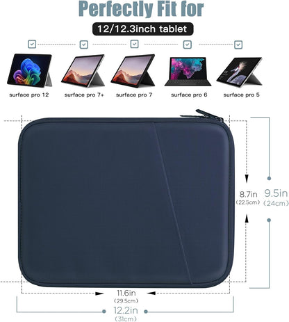 TiMOVO 9-11" Tablet Sleeve Bag for iPad 11-inch A16 2025, iPad 10.9"/10.2"| Air 11 Inch/5th/4th Gen. 10.9", Galaxy Tab A9+/A11Plus 11", Protective Bag with Pocket, Black