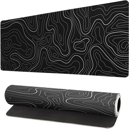 Japanese Mouse Pad, Large Japanese Desk Mat, XL Anime Gaming Keyboard Mat, Non-Slip Rubber Base, Big Extended Desk Protector for Home Office, 31.5”x11.8”