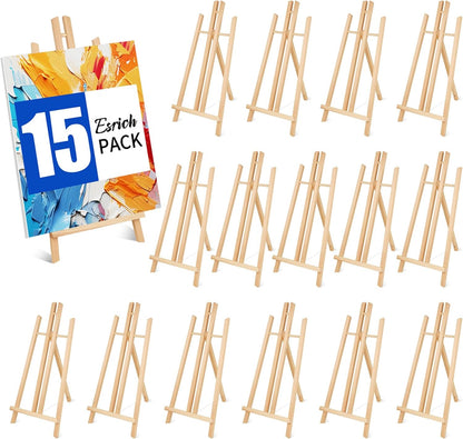 ESRICH 2pcs 17 Inch Tabletop Easels, Easel Stand for Painting,Tripod, Painting Party Easel, Kids Student Desktop Easel for Painting,Paint Easel for Canvas Paint