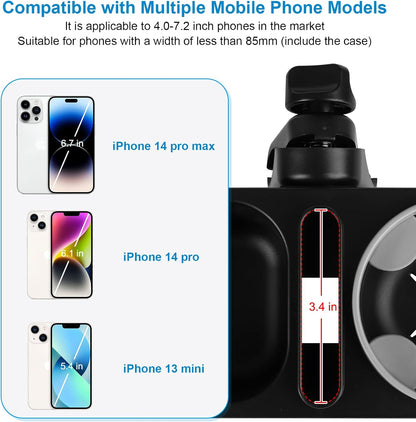 Accmor Stroller Cup Holder, Universal Cup Holder for Uppababy Nuna Doona Strollers, Bottle Drinks Holder for Wheelchair, Walker, Bike, Scooter