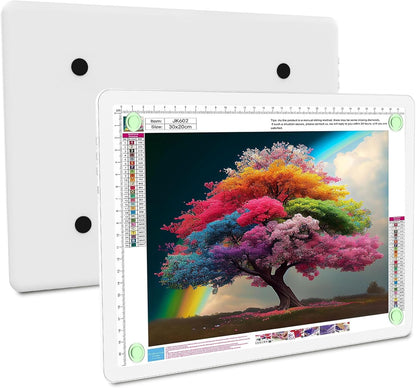 Elice Rechargeable A3 Light Pad for Diamond Painting, Magnetic LED Light Board with Physical Button, Super Bright Diamond Art Light Pad, Ultra-Thin Light Box for Tracing, Weeding Vinyl, Artists -Black