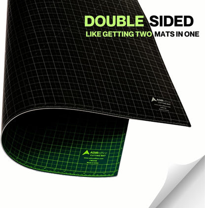 Adir Corp. Professional Self Reversible Healing Cutting Mat, 36 by 48-Inch, Green/Black