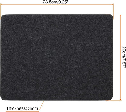 PATIKIL 9"x8" Mouse Pad, Felt Dual Side Soft Desk Pad Writing Mat for Office Home, Light Gray