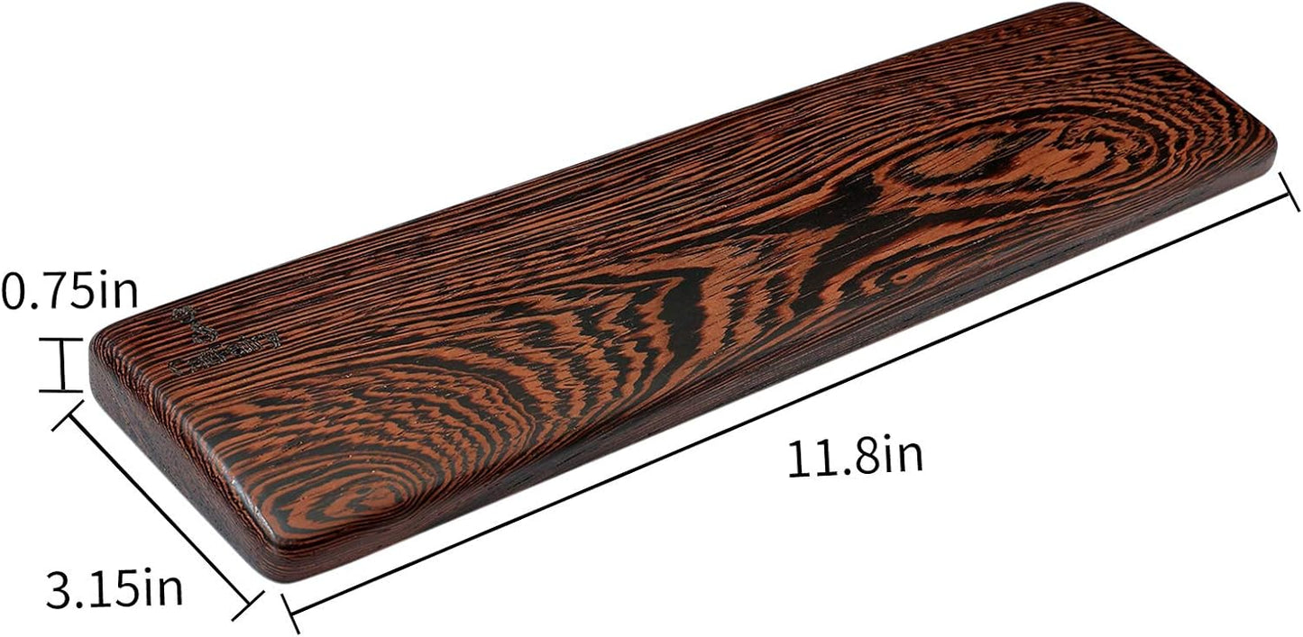 Wooden Keyboard Wrist Rest, Keyboard Wooden Palm Rest，Keyboard Wrist Rest Pad, Solid Wood Mouse Pad Wrist Guard, Ash Wood Wrist Rest, Wrist Pad for Keyboard, (Fraxinus Excelsior,11.8in)