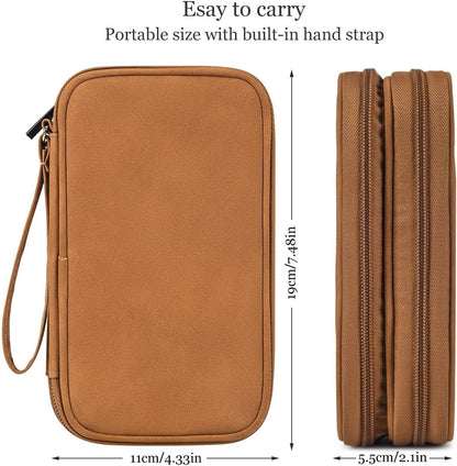 CAOODKDK Electronics Accessories Organizer Pouch Bag, Travel Universal Organizer for Cable, Charger, Phone, SD Card, Business Travel Gadget Bag
