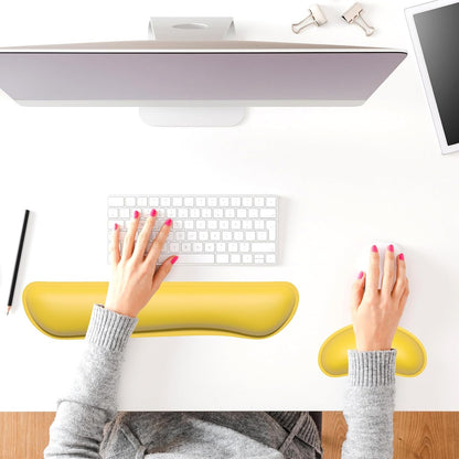 Dapesuom Mouse Wrist Rest, Ergonomic Memory Foam Mouse Wrist for Computer Desk Mats Support, PU Leather Hand Rest Pad Cushion for Gaming, Laptop, Men, Women, Pain Relief & Easy Typing, Black