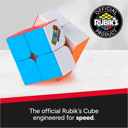Rubik’s Cube, Timer Stand, Clear Display Device for WCA Speedcubers, Track Your Time to Solve Brain Teaser Puzzle for Adults, Problem-Solving Brain Teaser Fidget Toy for Kids, Ages 8 & Up