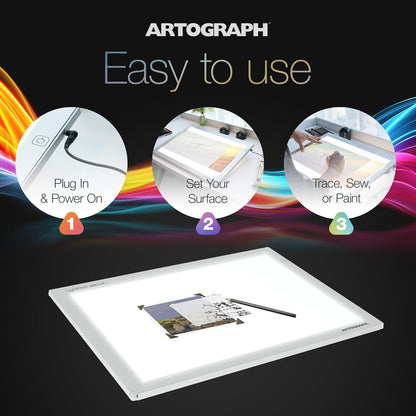 Artograph Thin LED Light Box, 17" x 12" Dimmable Drawing & Tracing Pad, LightPad 940 LX