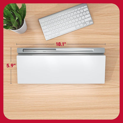 TRU RED™ Glass Desktop Dry-Erase Whiteboard