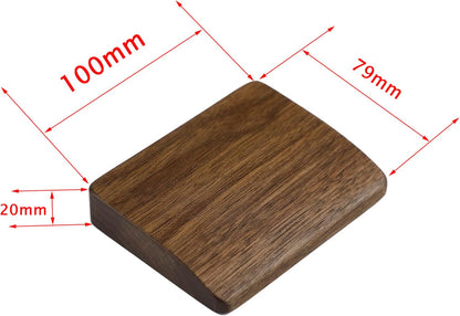 2 pcs Mini Wood Wrist Rest Portable Movable Solid Wooden Walnut Beech for Most Mechanical Keyboard Numpad Sp64