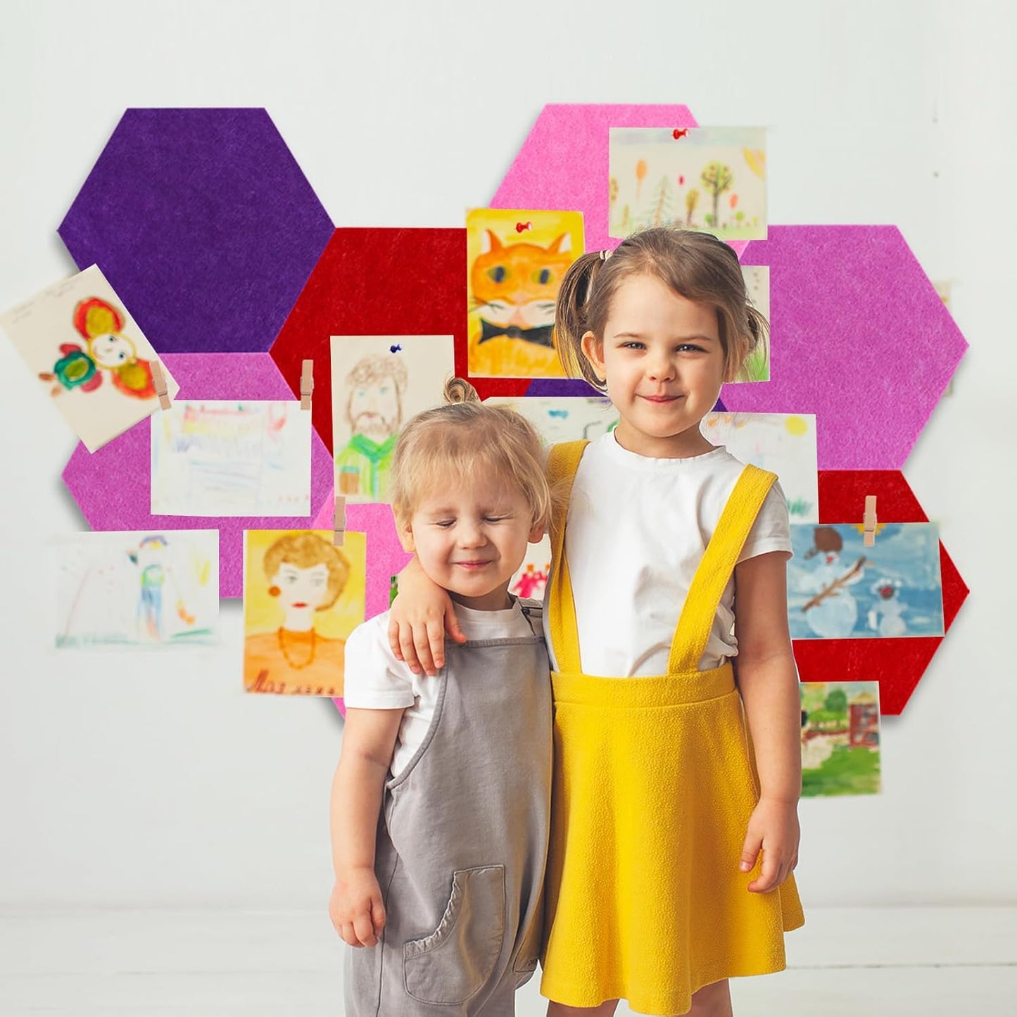 Vuzvuv Black 28"x16" Large Cork Board with 50 Push Pins & Sticky Notes, Self-Adhesive Bulletin Board for Wall, Felt Pin Vision Board for Paste Notes,Schedules Offices Home