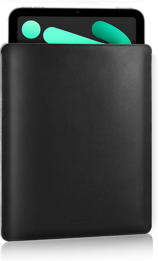 MoKo 9-11 Inch Tablet Sleeve, PU Leather Briefcase Slim Stylish Case Fits New 11-inch iPad Air M4 2026/iPad Pro M5, Air 5/4th 10.9, 10th Gen 10.9, 9/8. Gen 10.2, Tab S8/S9 11, Midnight Green