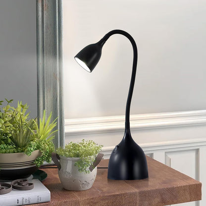EJIAXIN Desk Lamp for Home Office - Clip on Reading Light and Bed Headboard Clamp Lamp, Bedside Gooseneck Table Lamp, Clip on Desk Lamps, Eye-Caring Desk Lamp for College Dorm Room Study Lamp, White