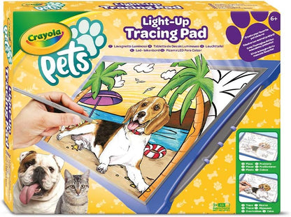 Crayola Light Up Tracing Pad, Pet Pictures, Gift for Pet Lovers, Kids & Adults, Multi