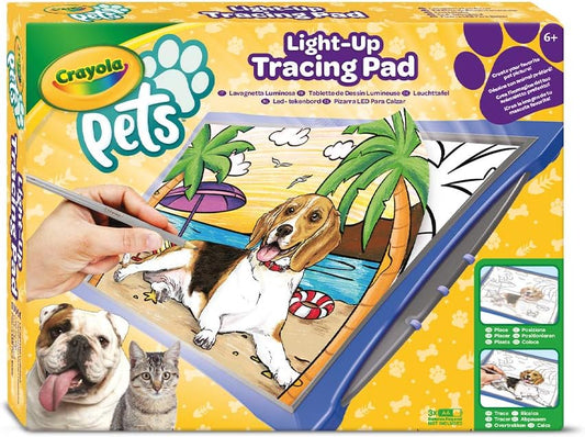 Crayola Light Up Tracing Pad, Pet Pictures, Gift for Pet Lovers, Kids & Adults, Multi