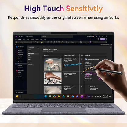 Magnetic Privacy Screen for Microsoft Surface Laptop 7 13.8 Inch, Removable Anti Glare Blue Light Filter, 13.8 In Anti Spy Black Security Private Block Screen Protector