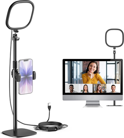 InnoGear Video Conference Light, On-Camera Video Lights for Monitor Desk LED Streaming Lighting with Remote and Touch Control Selfie Zoom Lighting for Computer Webcam Laptop Podcast, Recording