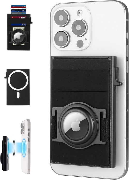 Wallet for men, Wallet with AirTag Holder, Magnetic wallet for iPhone 17/16/15/14/13/12 Pro Max series| Ridge wallets for men, Minimalist Credit Card Holder,Magsafe Pop Up Wallet for men