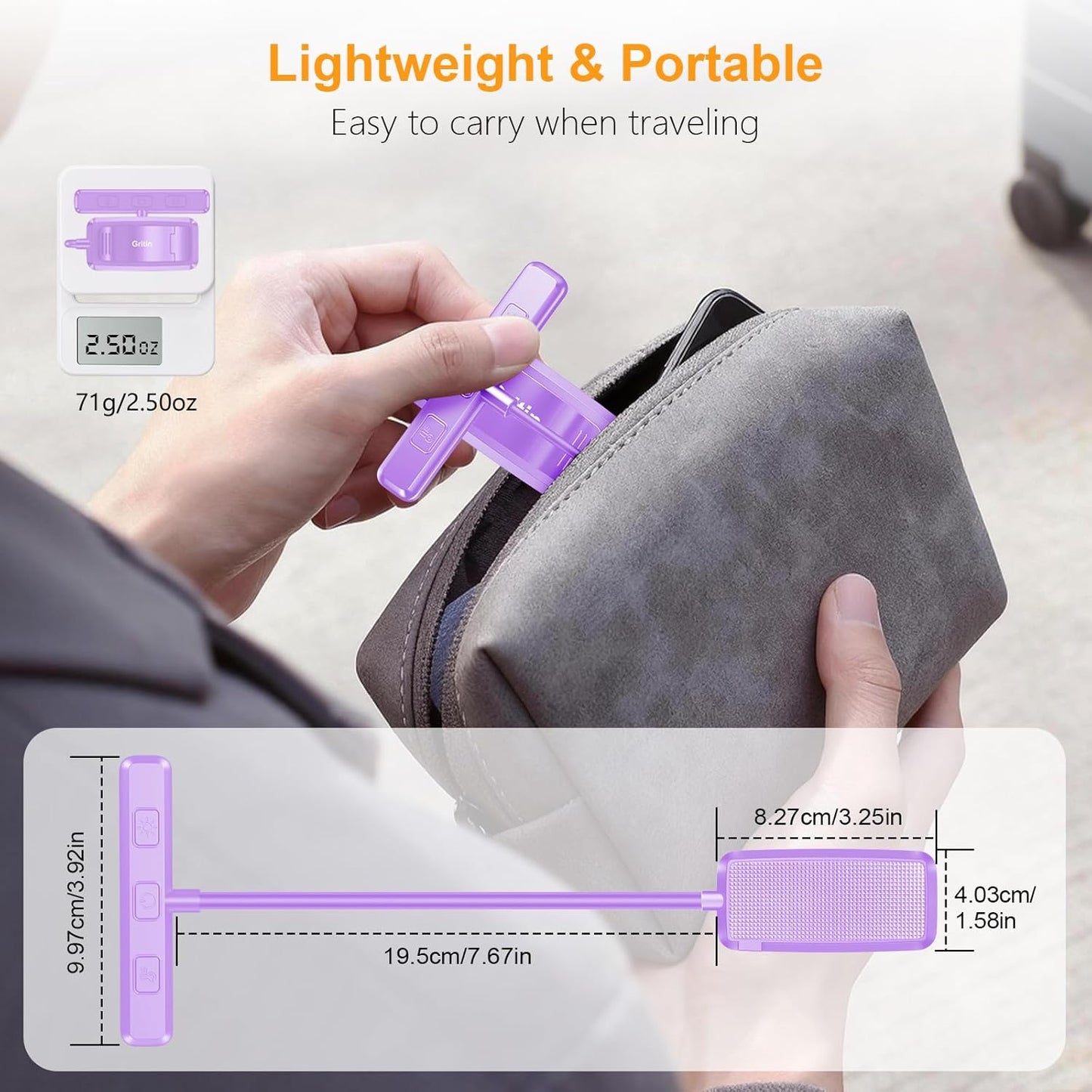 Gritin 19 LED Rechargeable Book Light for Reading in Bed with Memory Function- Eye Caring 3 Color Temperatures,Stepless Dimming Brightness,90 Hrs Runtime Lightweight Clip on Light for Book Lovers