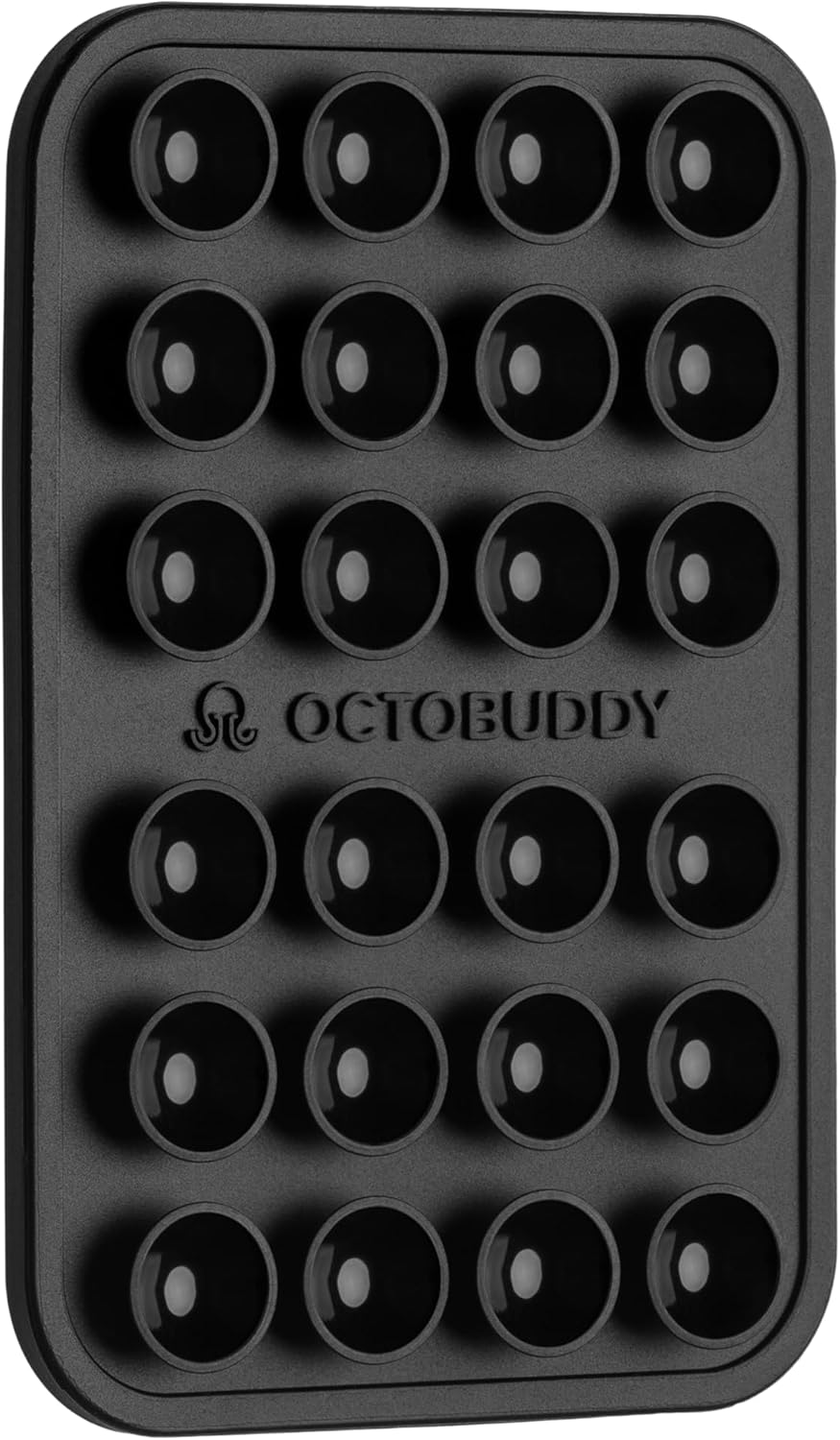 OCTOBUDDY Classic - Silicone Suction Phone Case Adhesive Mount - Hands-Free, Strong Grip Holder for Selfies and Videos - iPhone and Android Compatible - 2.25″ x 3.25″, Chalk Pink