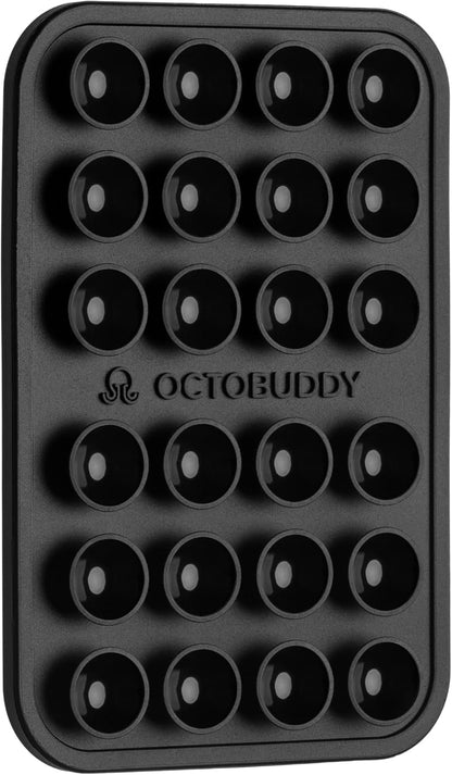 OCTOBUDDY Classic - Silicone Suction Phone Case Adhesive Mount - Hands-Free, Strong Grip Holder for Selfies and Videos - iPhone and Android Compatible - 2.25″ x 3.25″, Chalk Pink