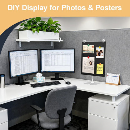 11.8"×15.7" Magnetic Board, Soft Magnet Board, Magnetic Bulletin Board, Desktop Magnet Display Stand for Office, Home, School, Kitchen