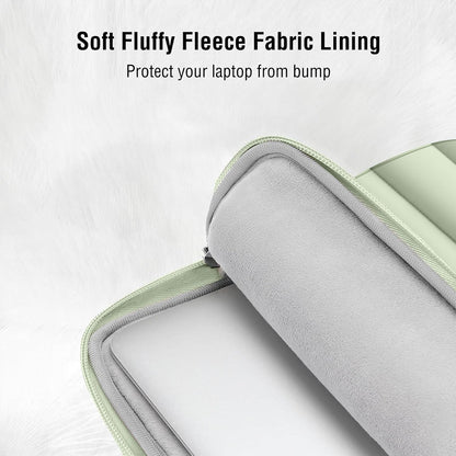 MOSISO Laptop Case 13.3 inch,13-13.3 inch Puffy Laptop Sleeve Compatible with MacBook Neo/Air 13.6 M5 M4 M3 M2 M1/Pro 13/14,HP Dell ASUS Lenovo,Polyester Horizontal Bag with Small Case, Sand