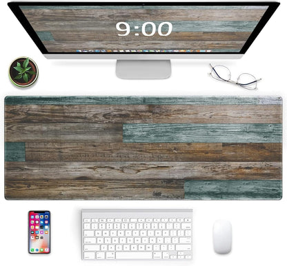 Galdas Mouse Pad For Gaming,Forest Background Pattern XXL XL Large Mouse Mat Long Extended MousePad Desk Mat Non-Slip Rubber Mice Pads Stitched Edges Thin (31.5 x 11.8 x 0.12 Inches) Tree
