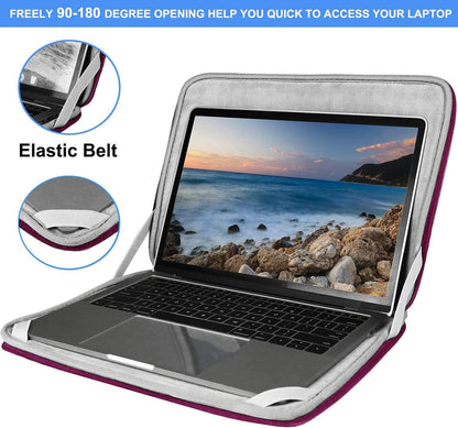 Laptop Sleeve 15.6 Inch, Durable Shockproof Protective Cover Flip Case Briefcase Carrying Computer Bag Case Compatible with 15.6 Inch HP, ASUS, Lenovo, Acer, Notebook, Computer, Black