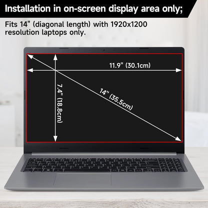 16 Inch 16:10 Laptop Privacy Screen Filter, Anti Blue Light Glare & Anti Scratch Computer Privacy Shield for 16" with 1920x1200 Aspect Ratio Laptop