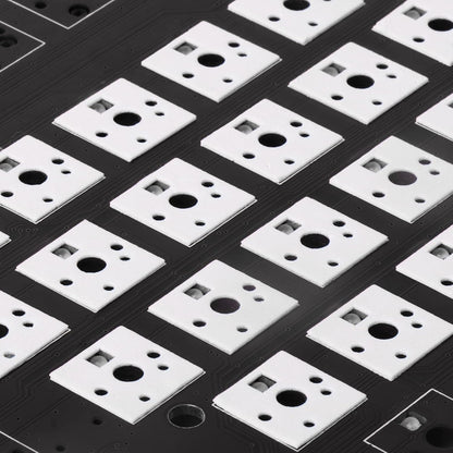 RUNJRX Keyboard PE Switch Pads 0.5mm Thick for 61/64/87/100/104/108 Hot Swap 120Pcs,White