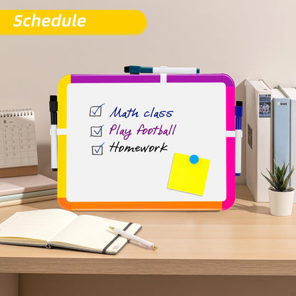 VUSIGN Small Dry Erase Whiteboard, 8.5 x 11 Inches White Board for Kids, Students, Fridge, Locker, Mini Dry Erase Board