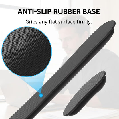 KTRIO Ergonomic Keyboard Wrist Rest and Mouse Pad with Wrist Rest Set, Memory Foam Wrist Support for Typing, Gaming, Office and Home Use, Black