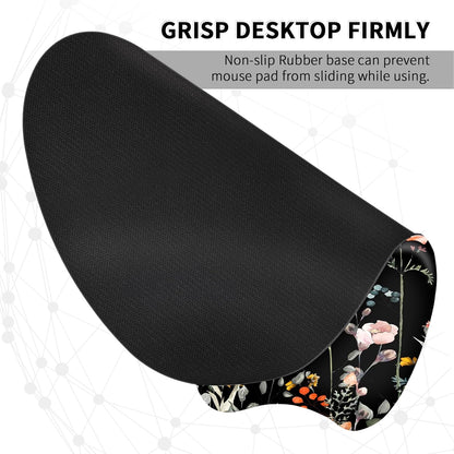 EooCoo Ergonomic Mouse Pad with Wrist Support, Mousepad with Memory Foam Wrist Rest and Non-Slip Base for Computer, Cafe, Home & Office, 9.64 x 8.26 in Office Desk Accessories
