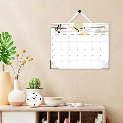 Guasslee Desk Calendar 2026-2027(Jun. 2026 - Dec. 2027), 19-Month School Year Compact Desktop & Wall Calendar, 14" x 11" Thick Paper Monthly Planner for Small Space, Home Office, Dorm & School