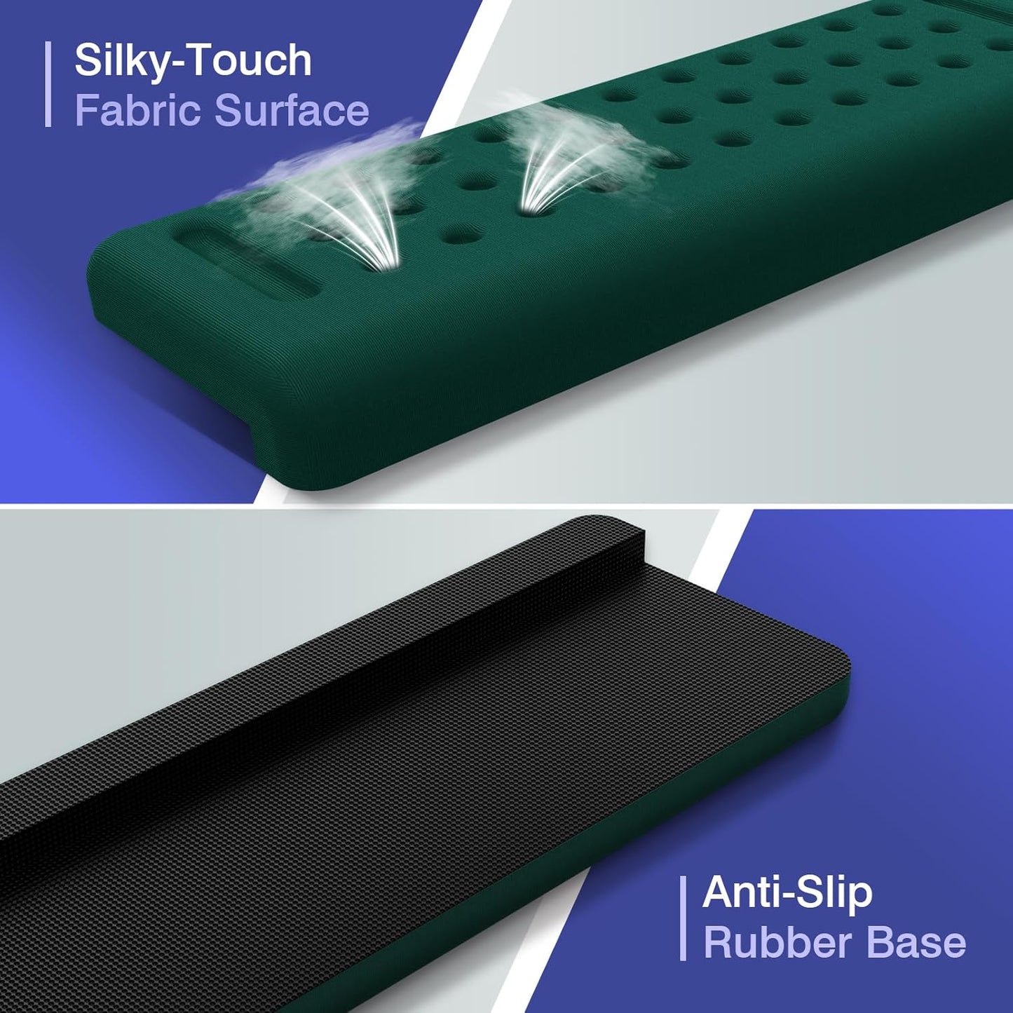 L-Shaped Desk Edge Cushion, 2 PCS Elbow Rest for Desk with Ergonomic Support, Memory Foam Elbow Pad & Arm Rest for Palm, Wrist & Forearm, Non-Slip & Separate Design, Office & Home, Black
