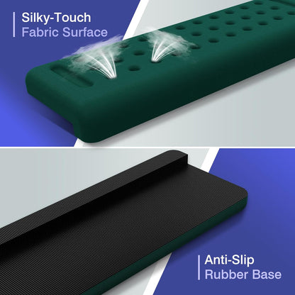 L-Shaped Desk Edge Cushion, 2 PCS Elbow Rest for Desk with Ergonomic Support, Memory Foam Elbow Pad & Arm Rest for Palm, Wrist & Forearm, Non-Slip & Separate Design, Office & Home, Black