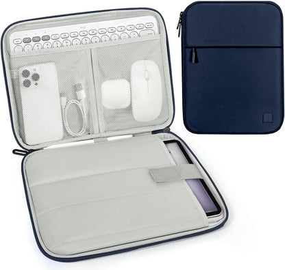 Dadanism 9-11 Inch Tablet Sleeve Padded Carrying Case for iPad (A16) 11th Gen 11", iPad 10th Gen 10.9", iPad Air M4/Pro M5 11", iPad Air 5/4, iPad 9/8/7th Gen, Galaxy Tab A11+ Plus 11", Blue